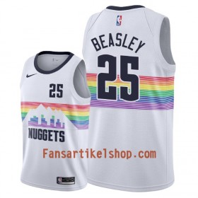 Denver Nuggets Trikot Malik Beasley 25 2018-19 Nike City Edition Weiß Swingman - Herren